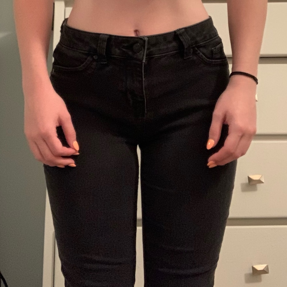 Black High Rise Skinny Jeans